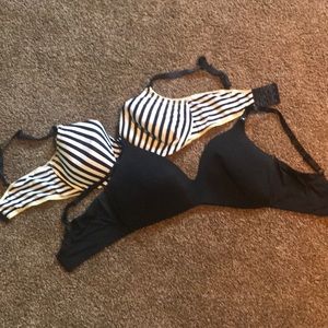 Two motherhood nursing bras